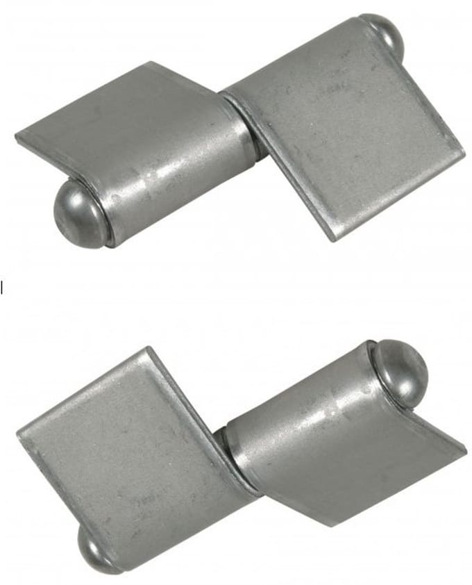 Scharnier 140 mm, stalen vleugeltype – 1 paar – links en rechts