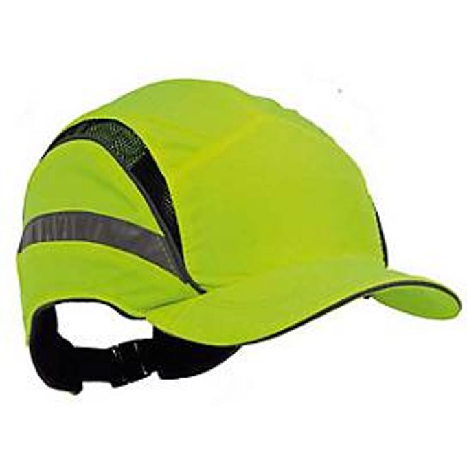 First Base Cap geel met reflecterende stroken
