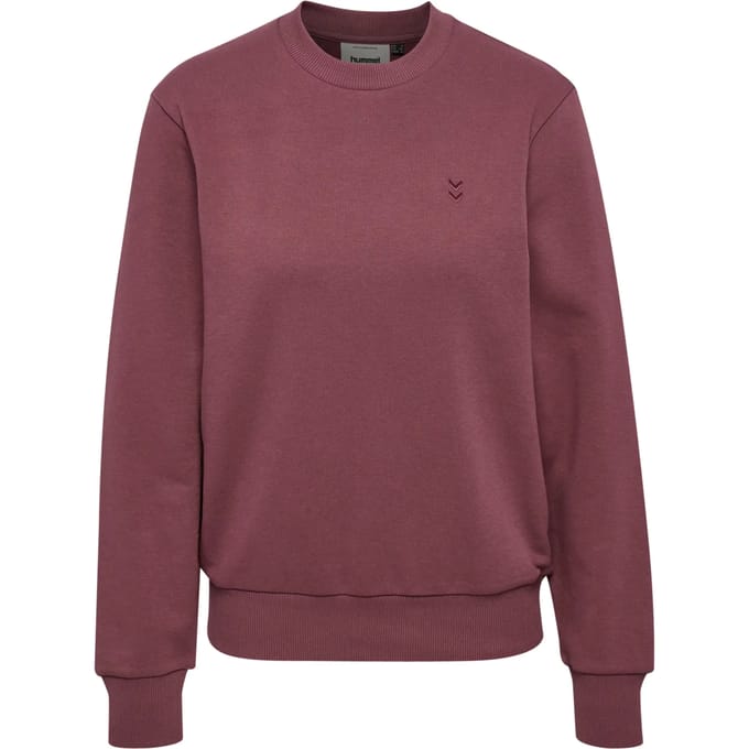 Hummel Dames Sweatshirt met Logo Borduursel en Ronde Hals