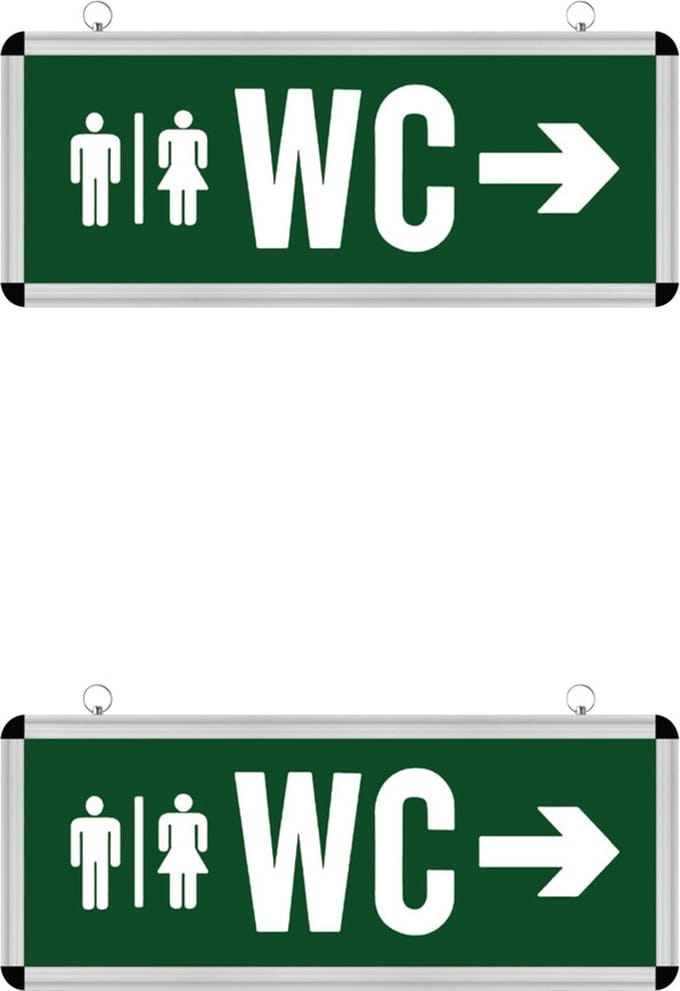 LED Noodverlichting WC - 2 Pack - Rabonta - Hangend - 3W
