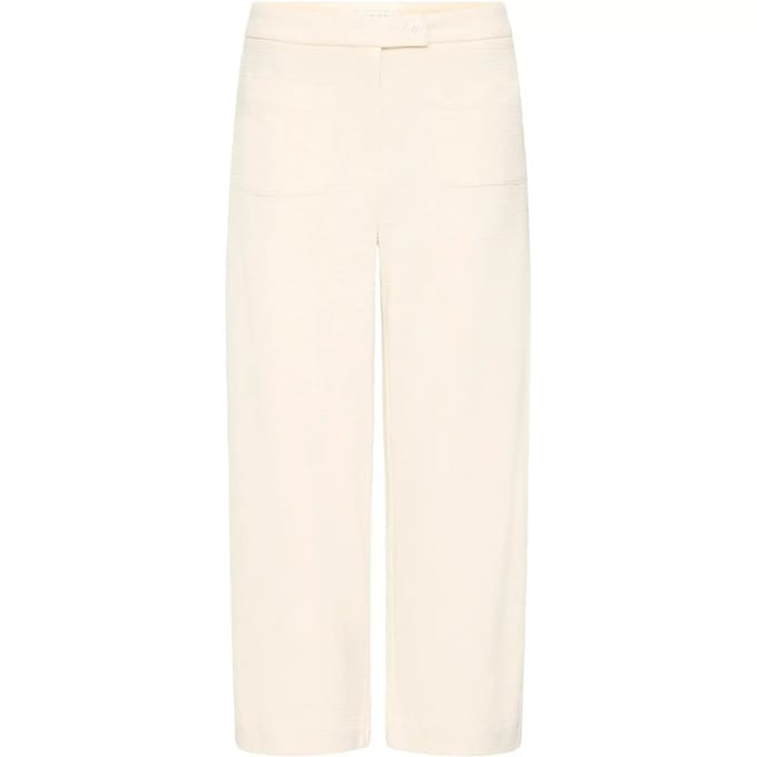 Broek van viscosemix met structuurpatroon model 'KATE LUMINA'