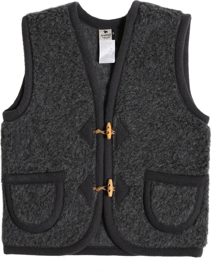 Alwero bodywarmer Alpen Junior Antraciet 80-86