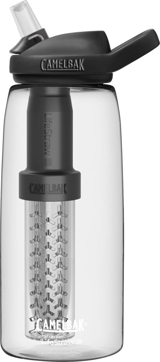 CamelBak Eddy+ filtered by LifeStraw - Drinkfles - 1 L - Transparant (Clear)
