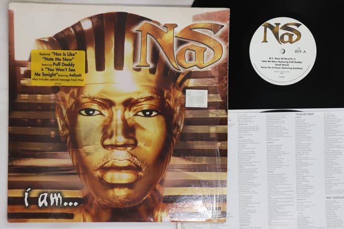 LP Plaat NAS Ik Ben... C268773 COLUMBIA 1999 VS Rap HipHopRB Gebruikt black
