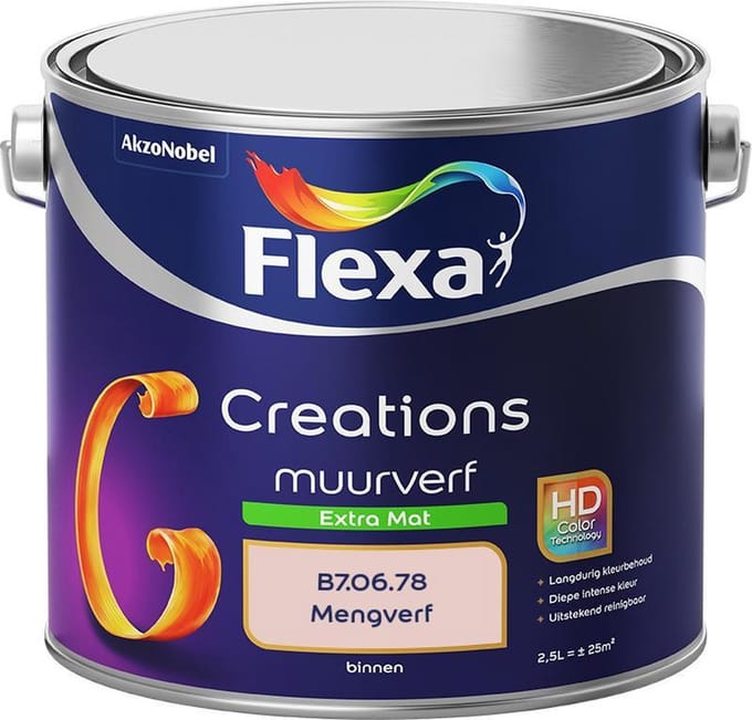 Flexa - Creations Muurverf Extra Mat - B7.06.78 - Mengverf - 2,5 L
