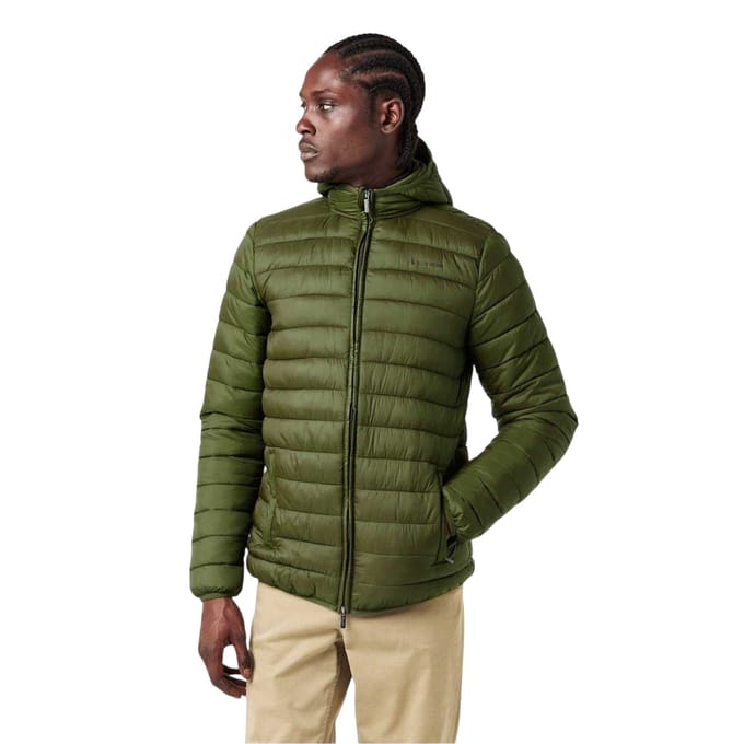 Aquascutum Heren Logo Pufferjacke (Legergroen)