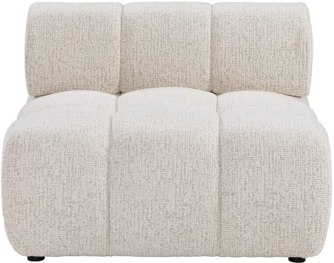 Vente-unique Fauteuil in beige gemêleerde stof FACIVIL