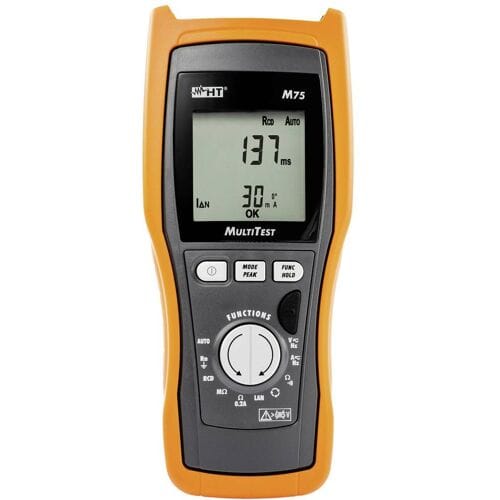 HT Instruments M75 Installatietester Kalibratie (ISO) VDE-norm 0100, 0413