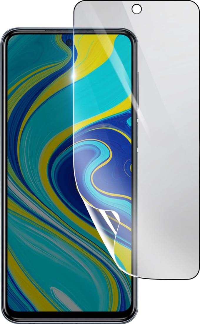 3mk, Geschikt voor Xiaomi Redmi Note 9S, Schokbestendige Hydrogel Screenprotector, Transparant