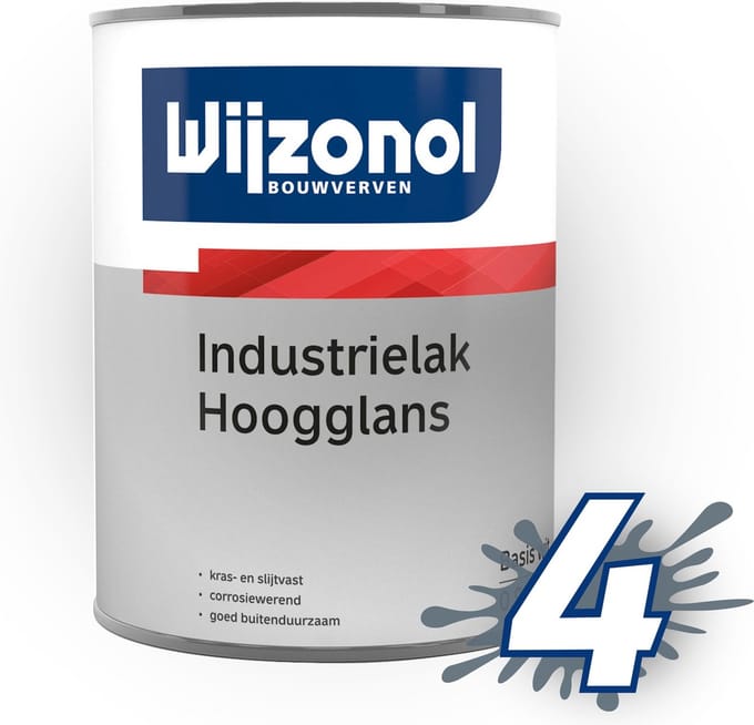 Wijzonol Industrielak Hoogglans 0,5 Liter Op Kleur Gemengd