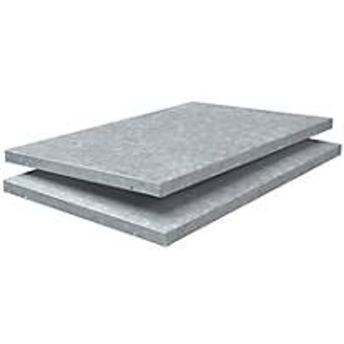Extra legborden, voor insteekstellingen, B 800 x D 500 mm, gegalvaniseerd