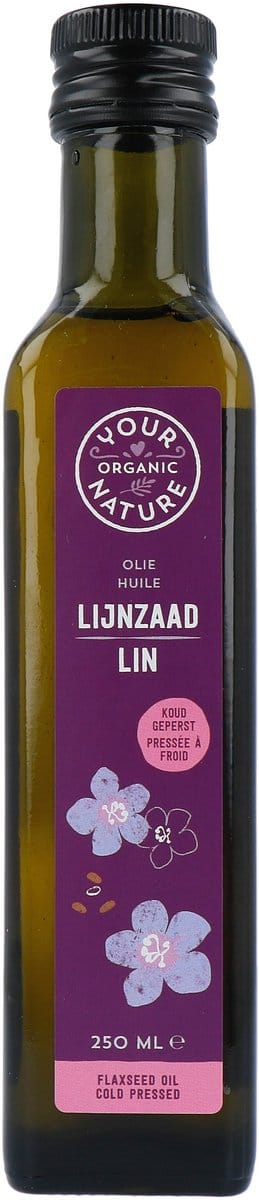 Your Organic Nature Lijnzaadolie Biologisch 250 ml