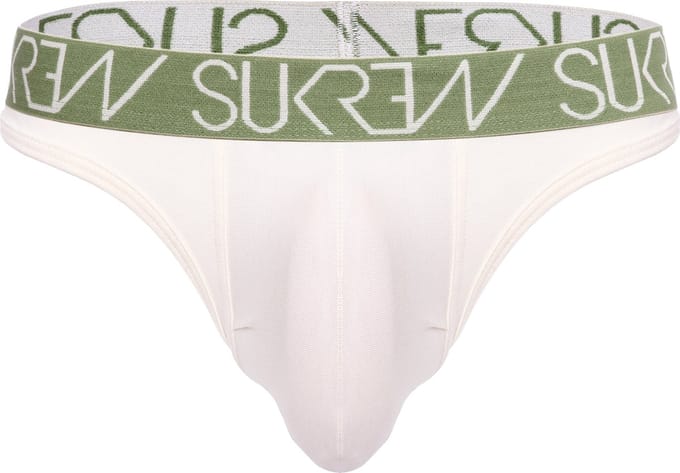 Sukrew Classic String Ecru - Maat XS - Herenstring - Mannen String - Grote Pouch