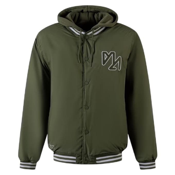 Minoti Heren Afneembare Capuchon Baseball Bomberjack (Khaki)