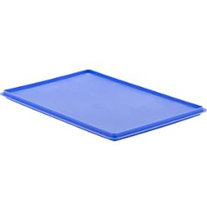 Afsluitdeksel EF-D 64 voor Euronorm bakken, blauw