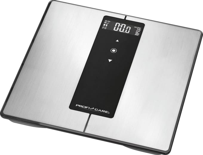 ProfiCare PW 3008 BT - Analyse weegschaal - Weegbereik (max.): 180 kg - RVS, Zwart - Met Bluetooth