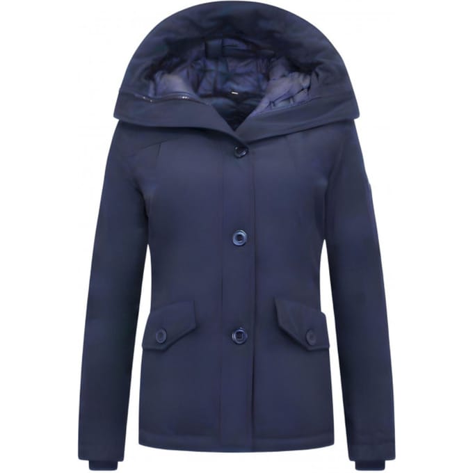 Getailleerde Korte Winterjas Dames - 503 - Blauw