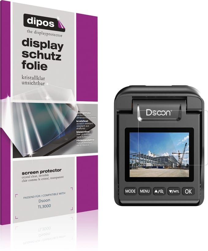 dipos – 4x Beschermfolie geschikt voor Dsoon TL3000 | Krasbestendige & heldere Screenprotector Ultra-Thin