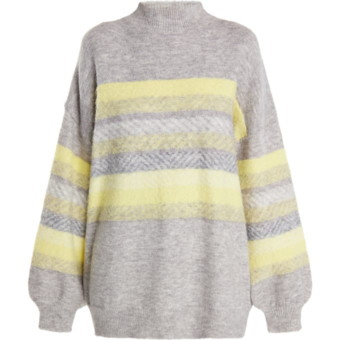 IZIA Jumper Dames Grijs Veelkleurig