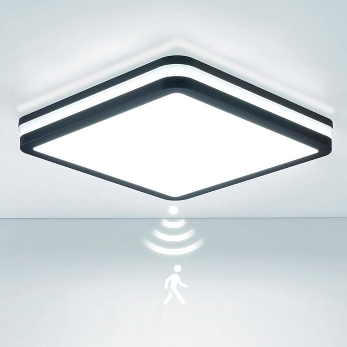 LED Plafondlamp met Bewegingssensor - IP65 Waterdicht, Energiezuinig en Superhelder