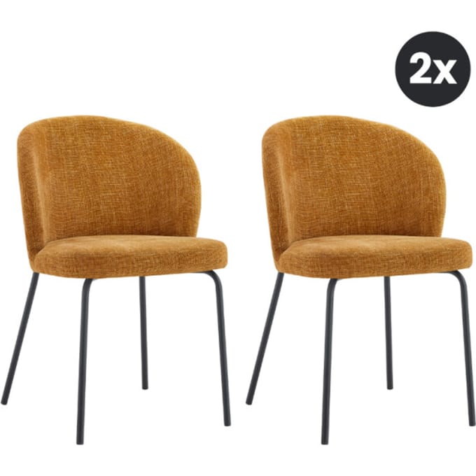 Multifurn 2x eetkamerstoel lio oker