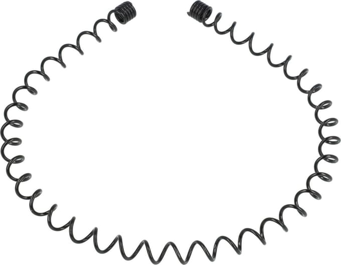 Haarsoires Haarband Diadeem 1cm – Gedraaide Draad – Metaal – Zwart