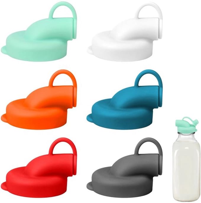 Allecto - Silicone Melkflesdeksel - Herbruikbare Deksel - 6 Kleuren