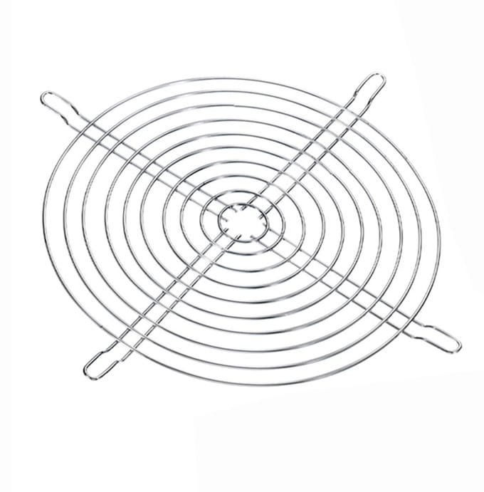PC Ventilator Beschermer – Fan Guard Grill 150x150 mm – Chroom