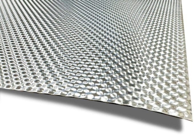 54 x 39 cm x 0.6 mm | EN 1050 Aluminium hitte- en geluidwerend schild