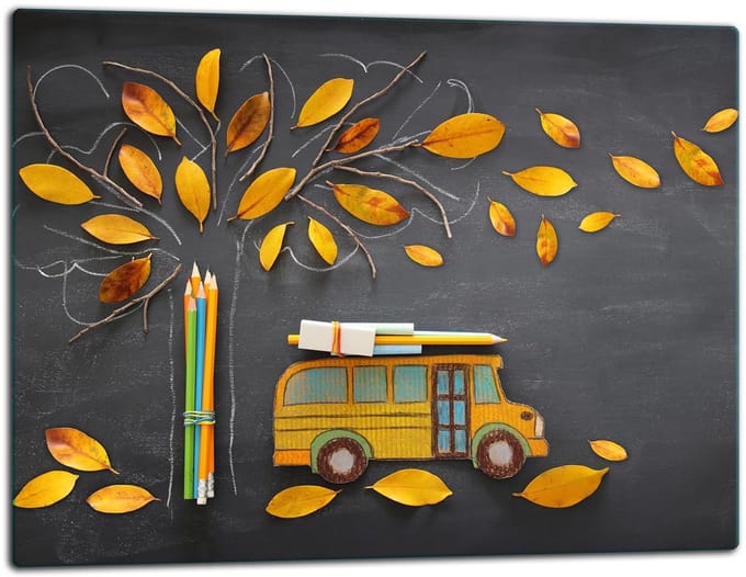 TMK ArtDeko Serie - Snijplank - 52x40 - Glas - Kleurrijk Ontwerp