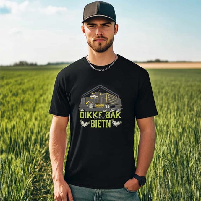 AGRIFANS® Dikke Bak met Biet'n - Heren T-shirt - M
