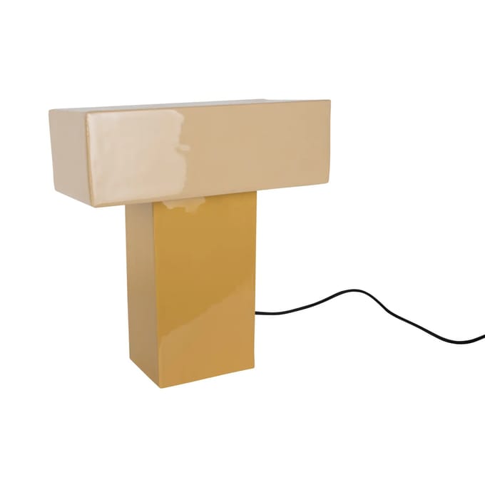 Leitmotiv Tafellamp Grato Recto - Geel - 32x15x35cm - Modern