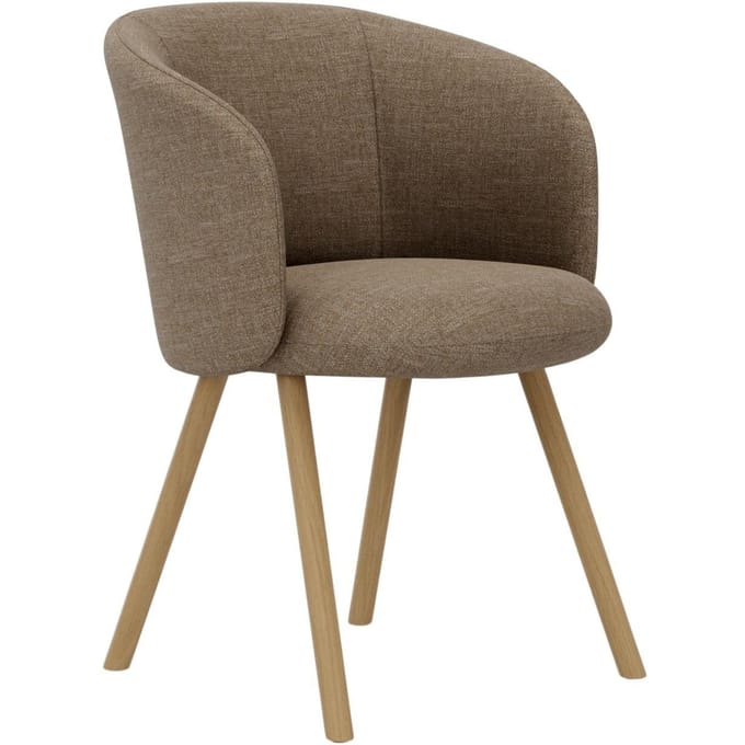 Vitra Mikado fauteuil eiken frame - Savana papyrus melange