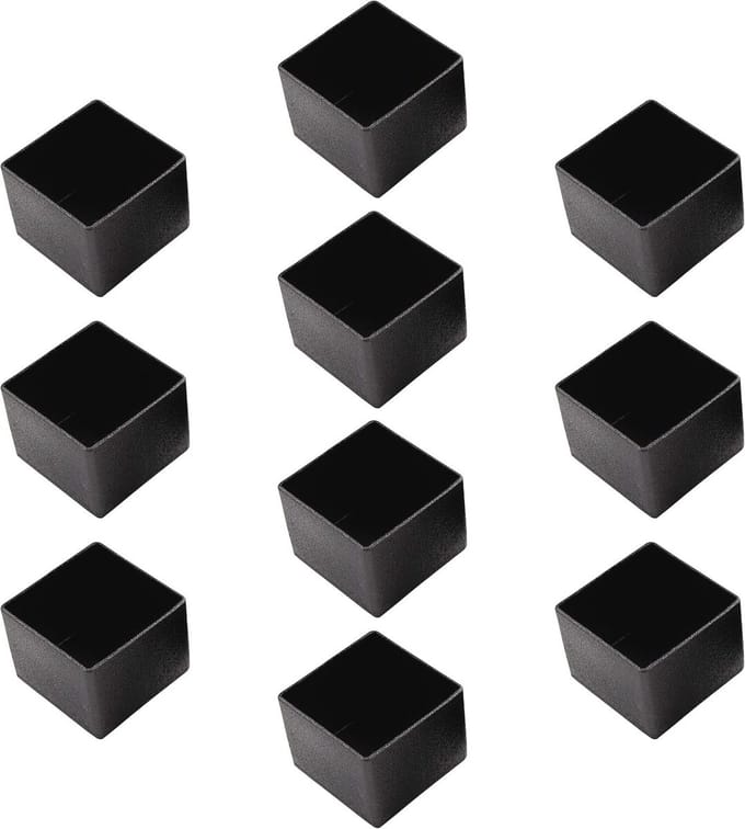 Glijdoppen vierkant voor stoelen - 10 stuks