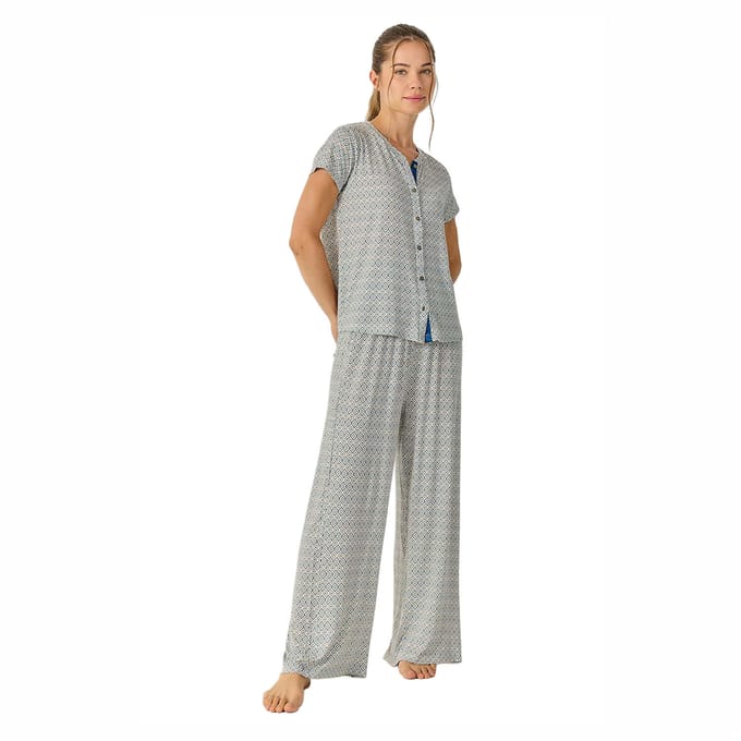 Dames Zomer Pyjama's met Flowing Lange Broek JJB28
