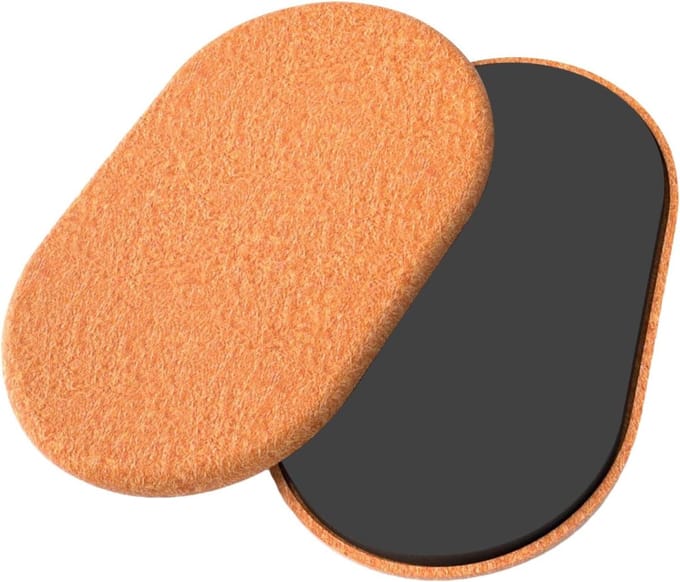 Core Sliders - Oefenschijven - Kern Training - Vloerbeschermend - 24 x 14.5 cm - Zwart