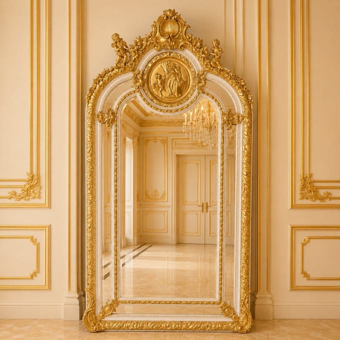 Barok Spiegel Isabeau Crème-Goud