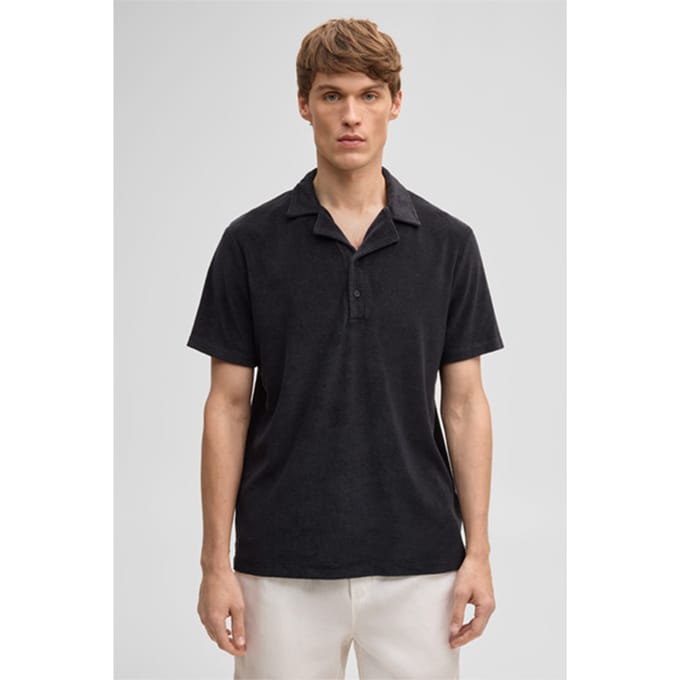 Polo Joseph badstof, marineblauw