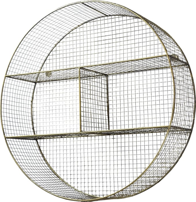 LOFT42 Gaas  Wandrek Rond Large Messing - Metaal - Ø70x20