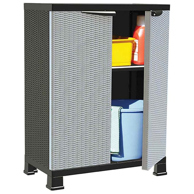 vidaXL - Opbergkast - 68x39x92 - cm - rattan - ontwerp