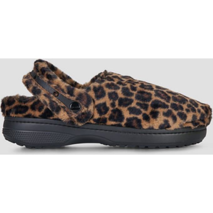 Crocs Classic Onvergetelijke Klompen Polyester Mix Dames Luipaard Klompen