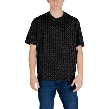 Plain Short Sleeve Round Neck T-shirt - Black Shirts