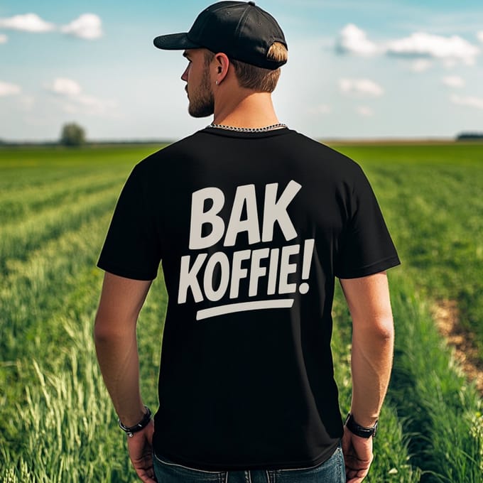 AGRIFANS® Bak Koffie - Heren T-shirt - M