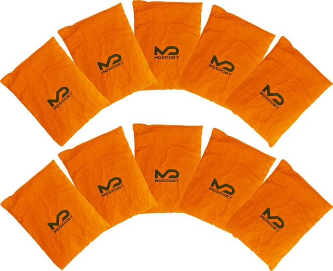 MDsport - Pittenzakjes XL - Set van 10 - Oranje