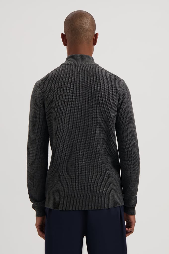 Dstrezzed Ds-skipper Ribknit Anthra Melange Taglia: M | Dolcevita Outlet | Uomo