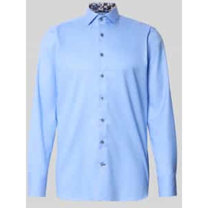 OLYMP SIGNATURE Overhemd, Tailored Fit, SIGNATURE Kent, Bleu