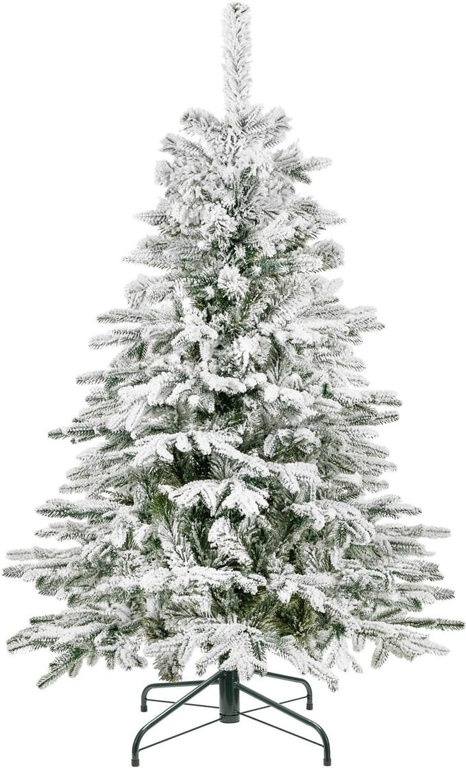 Springos Besneeuwde Kunstkerstboom - Spar Lux - 206 Takken - 150 CM