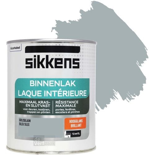 Sikkens - Binnenlak Hoogglans - Grijsblauw - 750 Ml