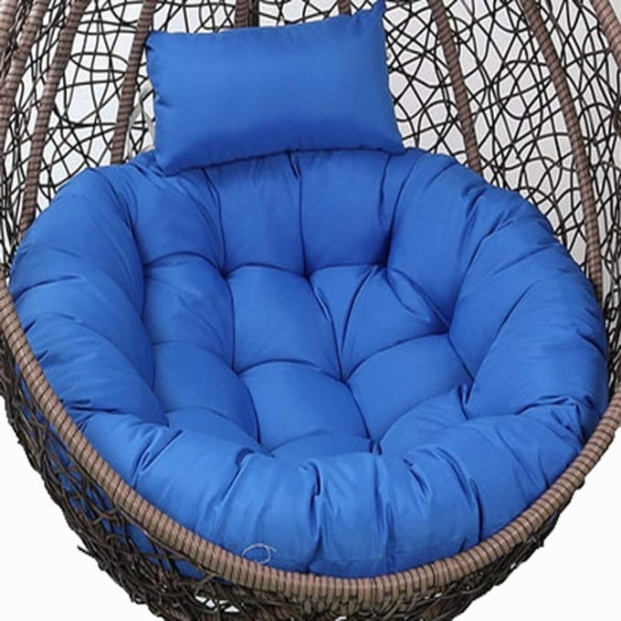 Hangmat kussen - Stoel kussen - Ontspannen Zitten - Extra dikke vulling - 120 cm diameter - Navy Blue