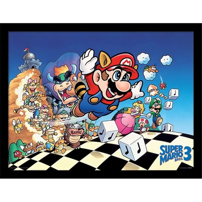 Ingedeeld schilderij voor kind World Trade and Technologies Super Mario